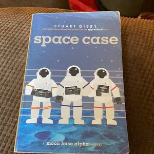 Im selling a book called “space case” by. Stuart Gibbs